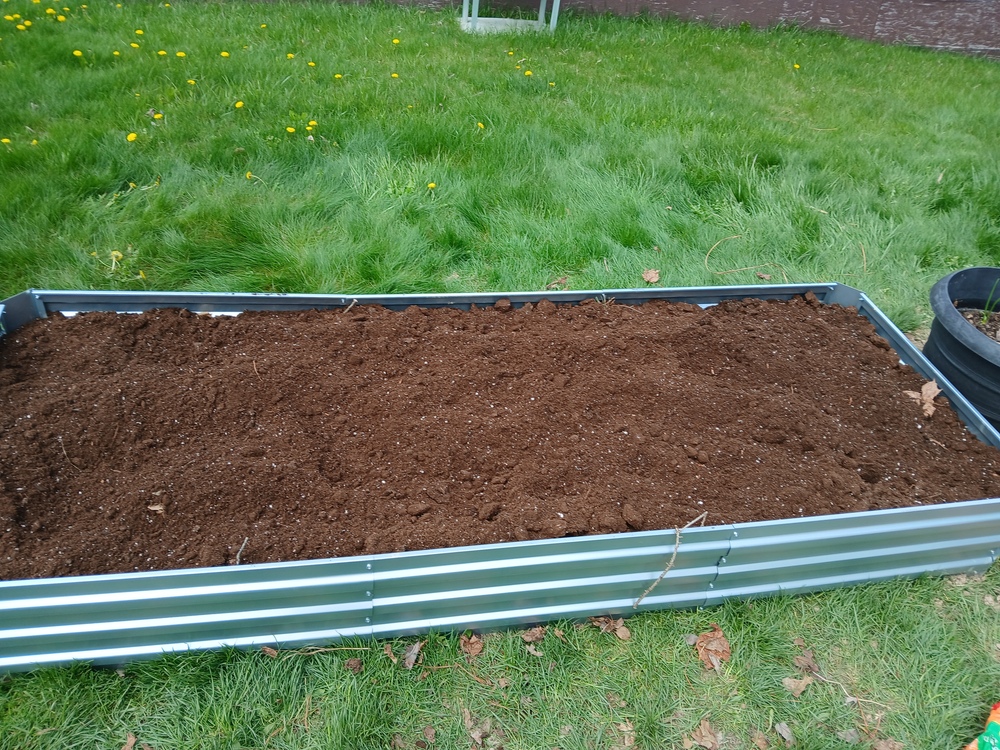 Finished garden bed